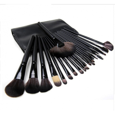 Professional 24pcs Makeup Brushes Set Kit with Bag makeup foundation contour brush with eyebrow brush