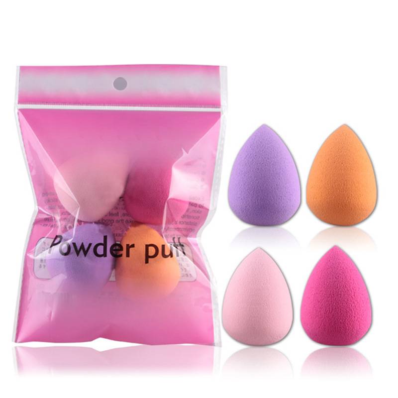 4pcs Makeup Sponge Blender Foundation Powder Puff Multi Shape Sponges Cosmetic Puff Makeup Tools Facial Make Up Sponge