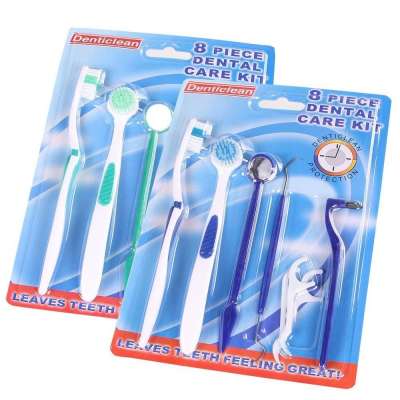 8Pcs/Set Oral Care Dental Care Tooth Brush Kit Cleaning Dental Hygiene Products